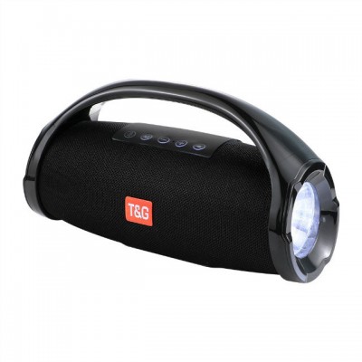 T&G Portable Bluetooth Waterproof Wireless Outdoor Bass Speaker With Microphone Led Light